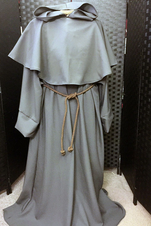 Hunchback-Notre-Dame-costume-Monks-Robe grey in colour 
